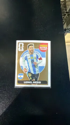 Figurinha extra Messi ouro