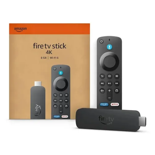 Fire Tv Stick 4K 8GB Wi-Fi 6 - Pronta Entrega (Novo e Lacrado)