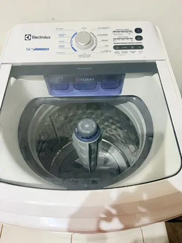 Máquina de Lavar Electrolux Essential Care 14kg Jet&Clean Cesto Inox LED14 - Branco 