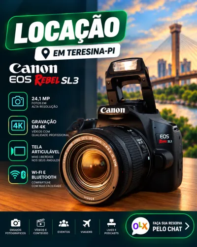 Aluguel Canon SL3 | Câmera Fotográfica em Teresina