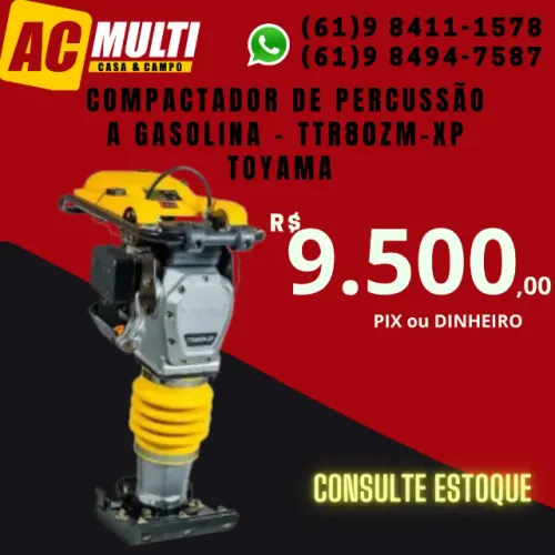 Compactador de Percussão a Gasolina - TTR80ZM-XP Toyama