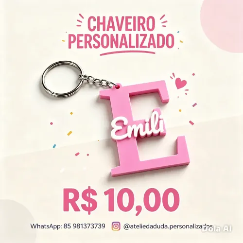 Chaveiro pesonalizado
