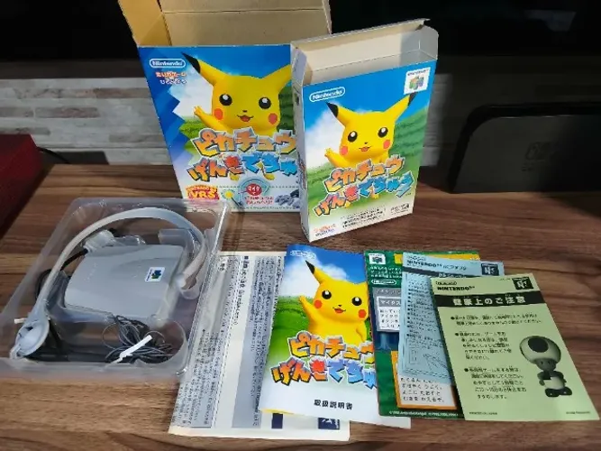 Pikachu Hey You N64 Japonês Original Na Caixa Grande Big Box