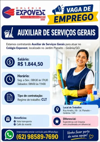 Auxiliar serviços gerais
