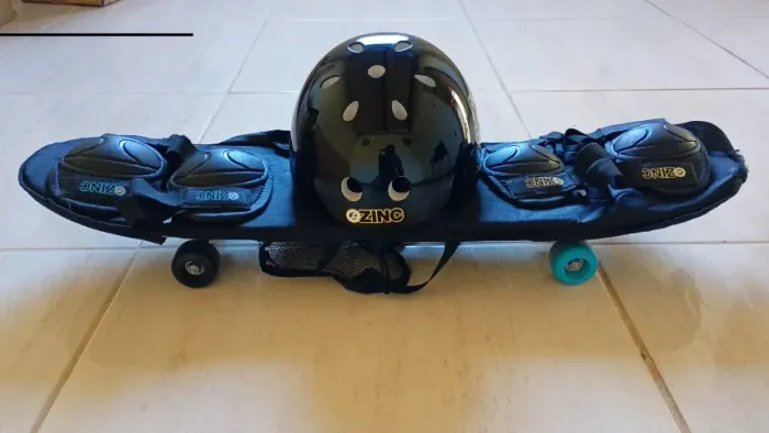 Skate com Kit completo de proteção jovens e adultos