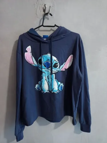 moletom disney stitch azul