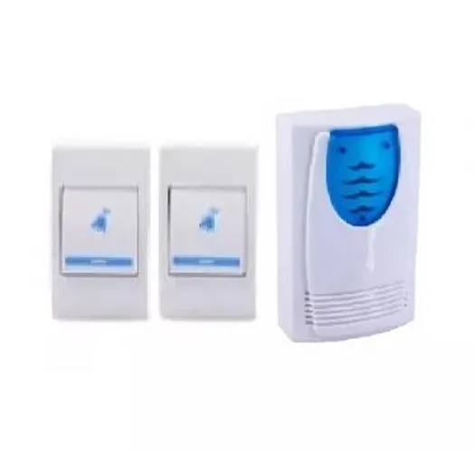 Campainha Sem Fio 2 Controles 32 Toques Aviso Luminoso Retirar Bh
