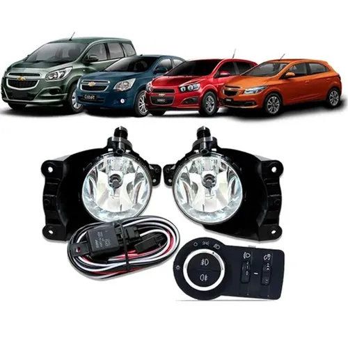 Kit Farol Milha Cobalt Spin Prisma Onix 2013 2014 2015 Original Instalação gratuita