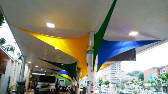 Decoração posto de combustível 