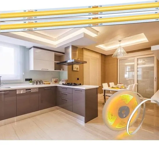 Rolo 5m Fita LED Cob Linear 12v 3000k e 4000k