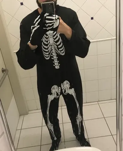 Fantasia de esqueleto Halloween