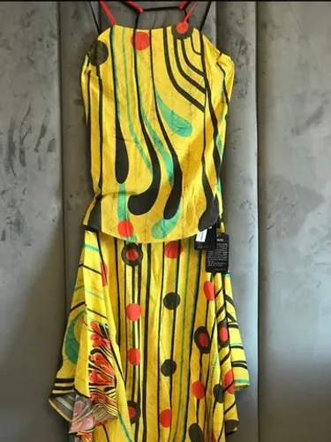 Conjunto de saia viscose NOVO tam 42