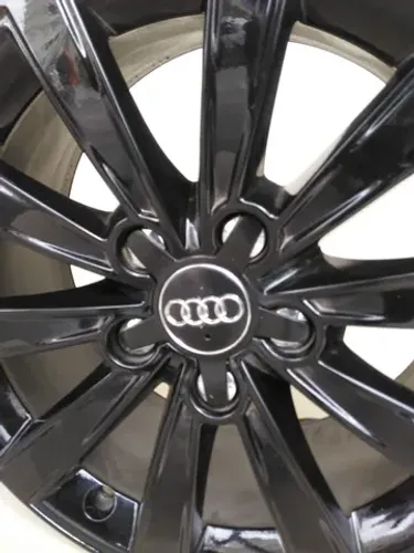 Jogo de rodas aro 16 audi a3 5x112 16x7et40 preta brilhante