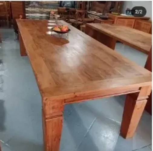 Mesa demolição peroba rosa pé diamante 3,00x1,10