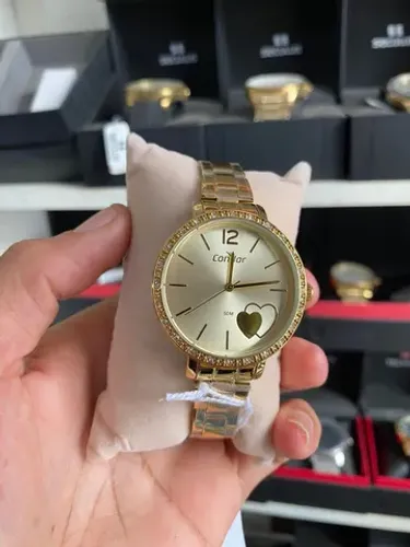Relógio dourado original| feminino 
