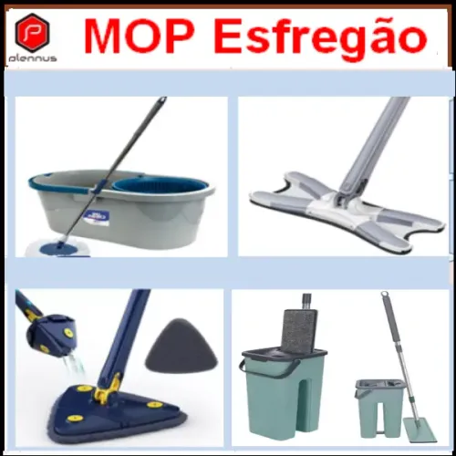 MOP Esfregão Rodo Flexível Seca Limpa Vidro Chão Azulejo z671 