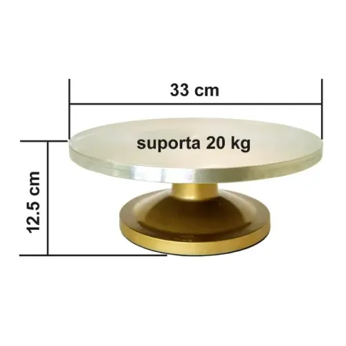 Bailarina Giratoria Profissional Id-2474b 33cm Aluminio