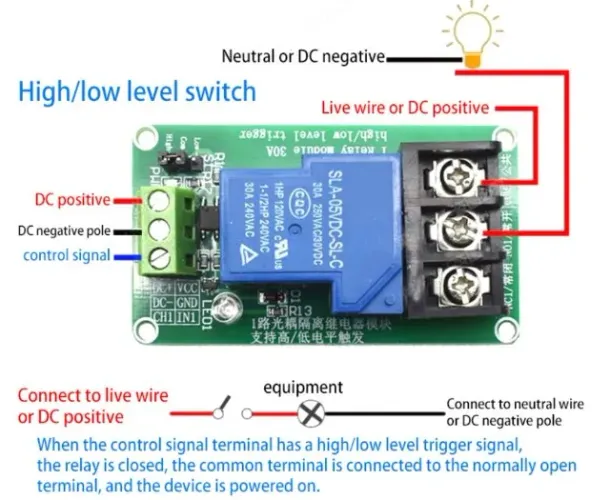 Relé Módulo 1 Canal 5v 30a 250vca  Arduino Automação COD-AM496 