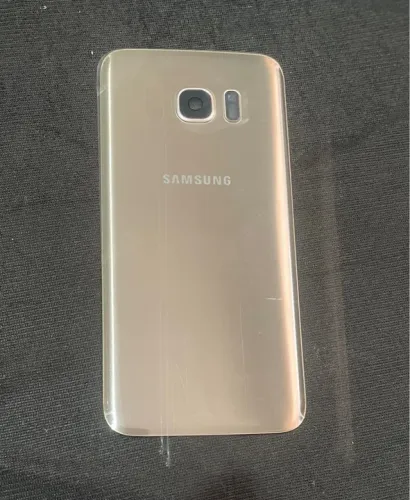 Tampa Traseira Samsung Galaxy S7 Edge Dourado Completa. 