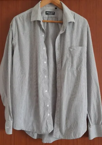 camisa pierre cardin manga longa