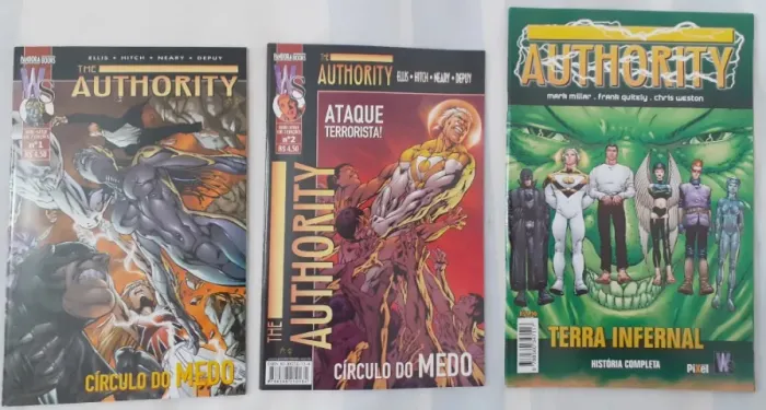 Lote com 3 edições de Authority excelente estado CTCRX
