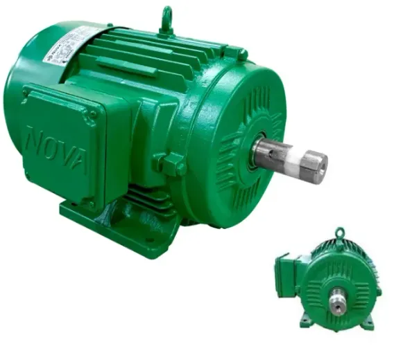 Motor Elétrico Blindado Trifásico 1cv 4 pólos 1740rpm Baixa Rotação Nova Motores