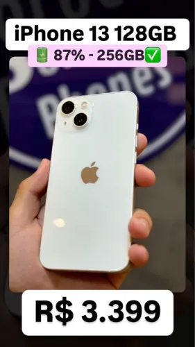 iPhone 13 256GB Seminovo impecável
