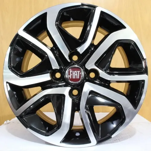 Rodas KRMai R91 Fiat Argo - Aro 14x6 - Furação 4x98 - Black Diamond