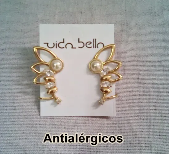Brincos Banhado Ear Cuff Antialérgicos 