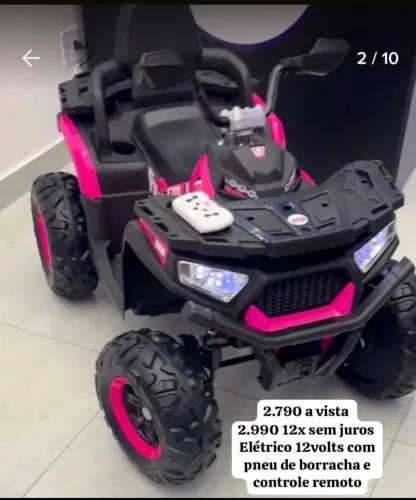Quadriciclo Elétrica Infantil 12volts