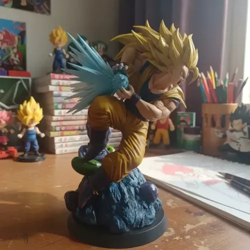 Goku ssj3 - Dragonball Z | pintado a mão Action Figure - 20cm