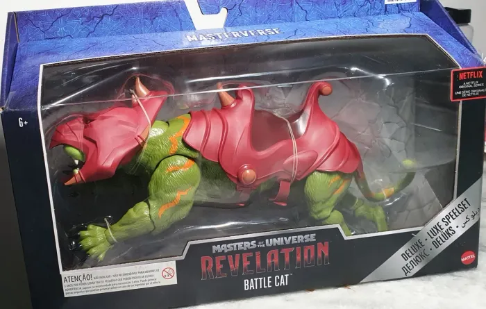 Gato guerreiro mattel battle cat he-man masters of the universe 30cm lacrado