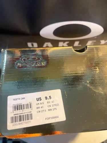 Oakley Teeth 24K Gold/Black  - US 9.5