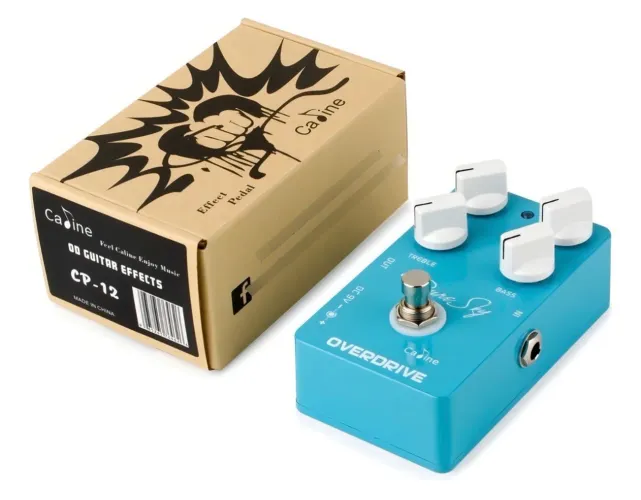Pedal Caline Pure Sky Overdrive Guitarra Cor Azul