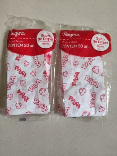 Sacos de Papel para Pipoca - Regina (50 unidades) cada