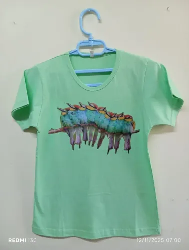 Camiseta Com Pássaros Babylook Tamanho P