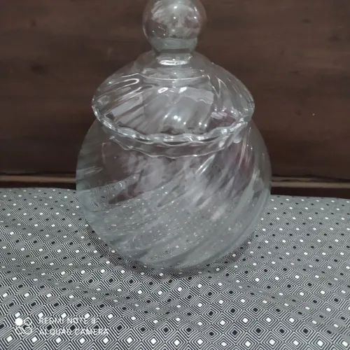 Pote de Vidro Soprado antigo 