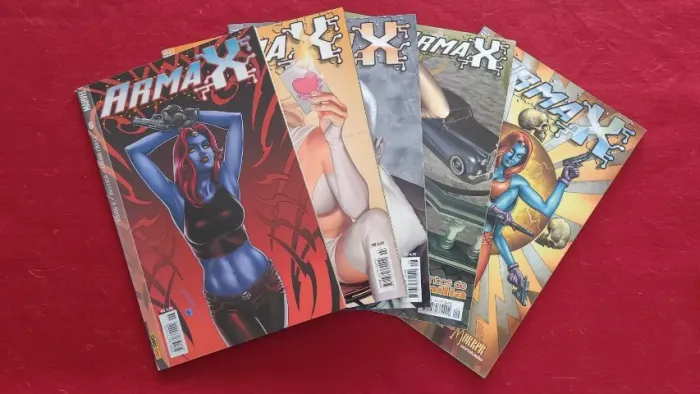 Lote Lote cinco edições revista Arma X 6 a 10 Editora Panini - 2004