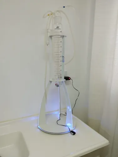Aparelho de ozônio com torre d?água, vácuo e torpedo de oxigênio