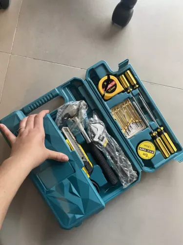 Kit Caixa 27 Ferramentas Embralumi Profissional C/ Maleta Multiuso Fenda Philips
