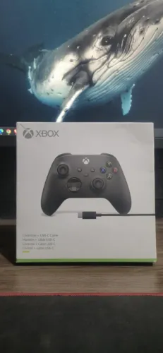 Controle Xbox Series s e x pouquissimo uso + cabo 3 metros original