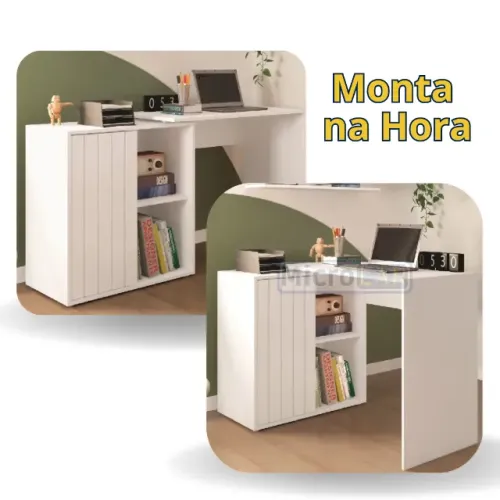 Escrivaninha 2 em1 Lither - Monta na Hora