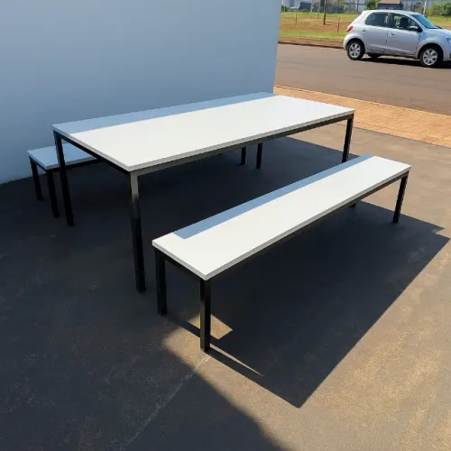 CONJUNTO REFEITORIO ADULTO EMPILHAVEL 