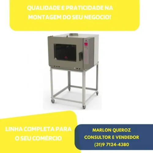 Forno turbo 5 Esteiras Progas a Gás