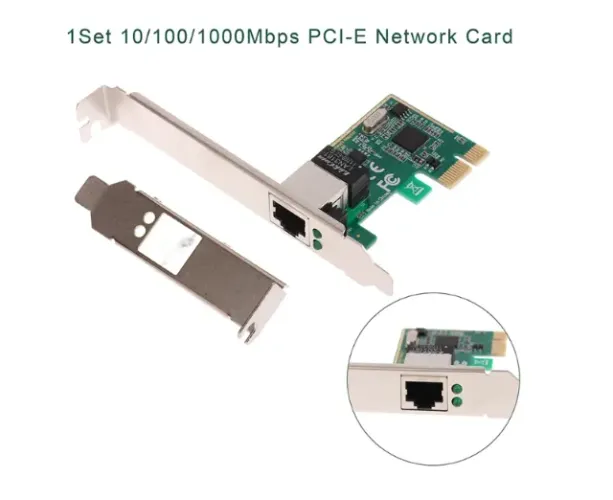 Placa de rede RJ-45 - Gigabit Ethernet Pci Express Pci-e 10/100/1000mbps