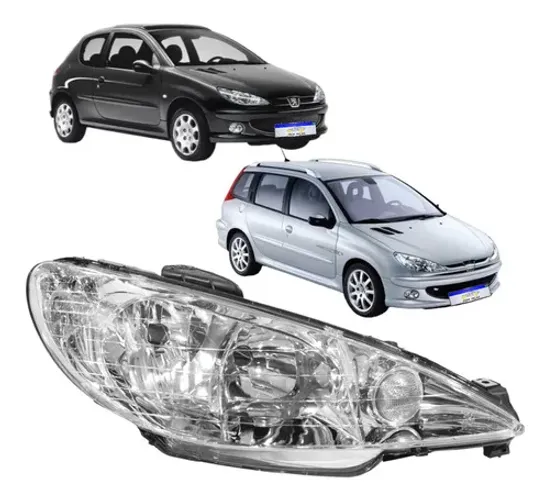 Farol Peugeot 206 2000 2001 2002 2003 2004 2005 2006 A 10 Ld