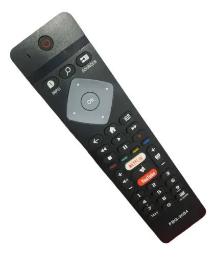 Controle Remoto Para Tv Philips 50pug6513 50pug6654 Preto