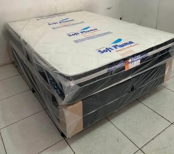 Cama Box Casal Prime Pocket Soft Pluma - Entrega Grátis 