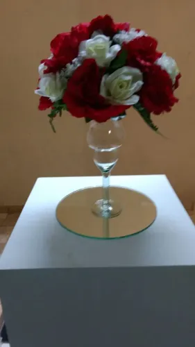Locação Aluguel Espelho de Centro de Mesa Para Decoração Salão Chácara Por 2,49 