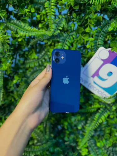 iPhone 12  Azul  79% saúde da bateria  64GB  Tela trocada  